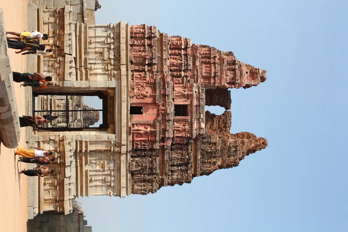 Vittala Temple ruins at Hampi, a UNESCO heritage site trip from Bangalore